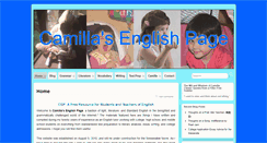 Desktop Screenshot of camillasenglishpage.org