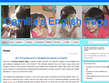 Tablet Screenshot of camillasenglishpage.org